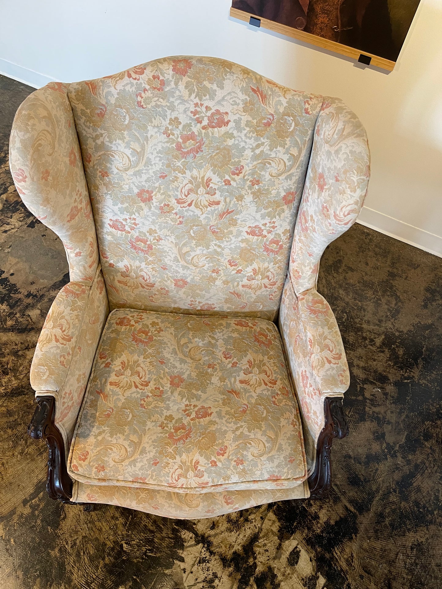 French Provincial Wingback Chair