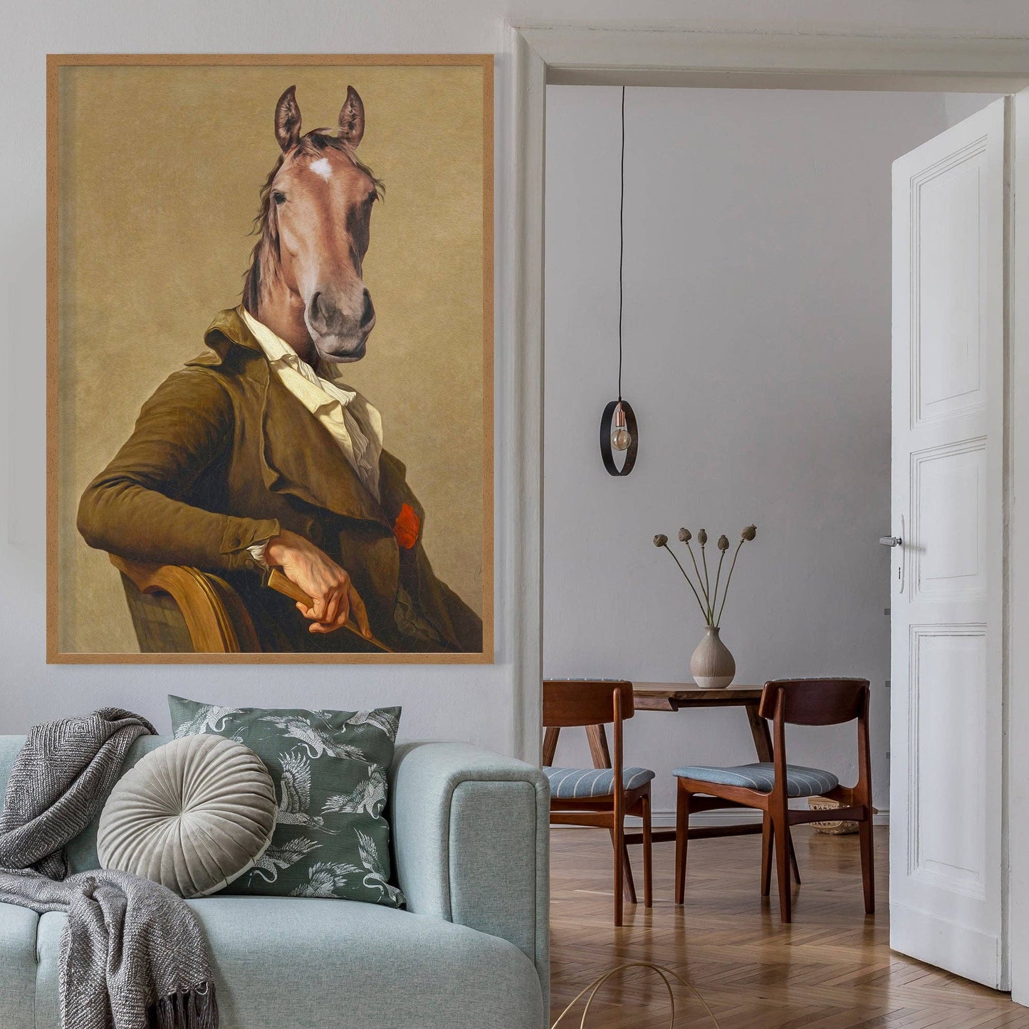 Horse Head Portrait Print: 24 x 35 ¾ in | 61x91 cm / Matte | Pistolnik