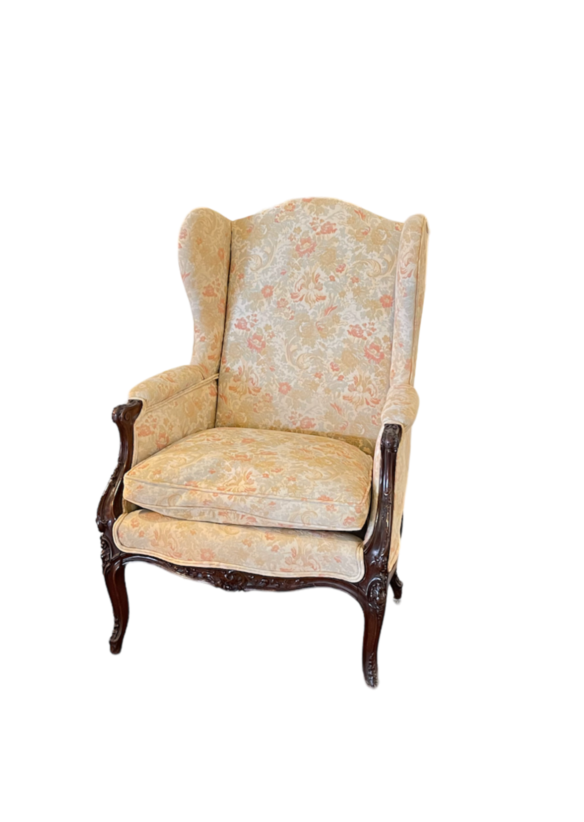 French Provincial Wingback Chair