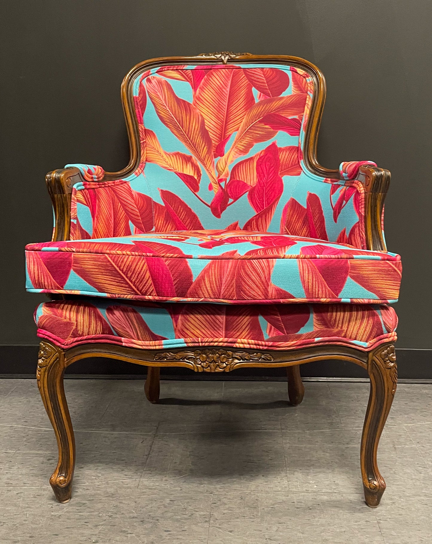 Palm Bergere Vintage Chair