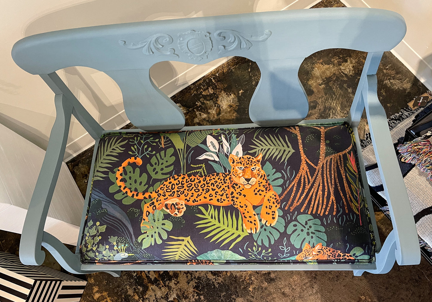 Tiger Painted Bench