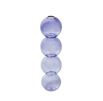 Bubble Shape Glass Vase - Purple Large