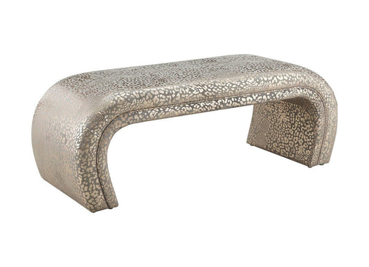 Gilded Leopard Waterfall Bench