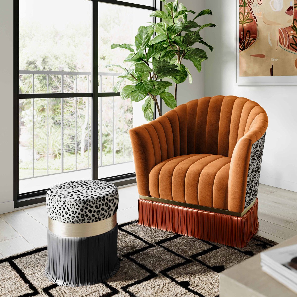 swivel chair living room furniture - 2