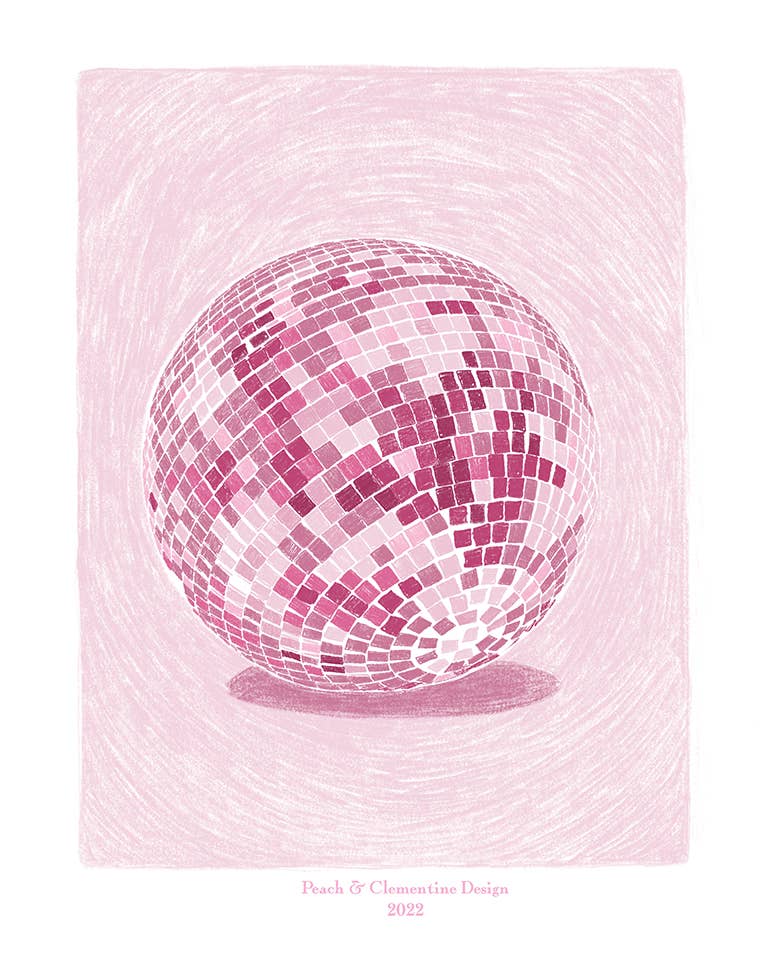 Peach & Clementine Design's Disco Ball Print