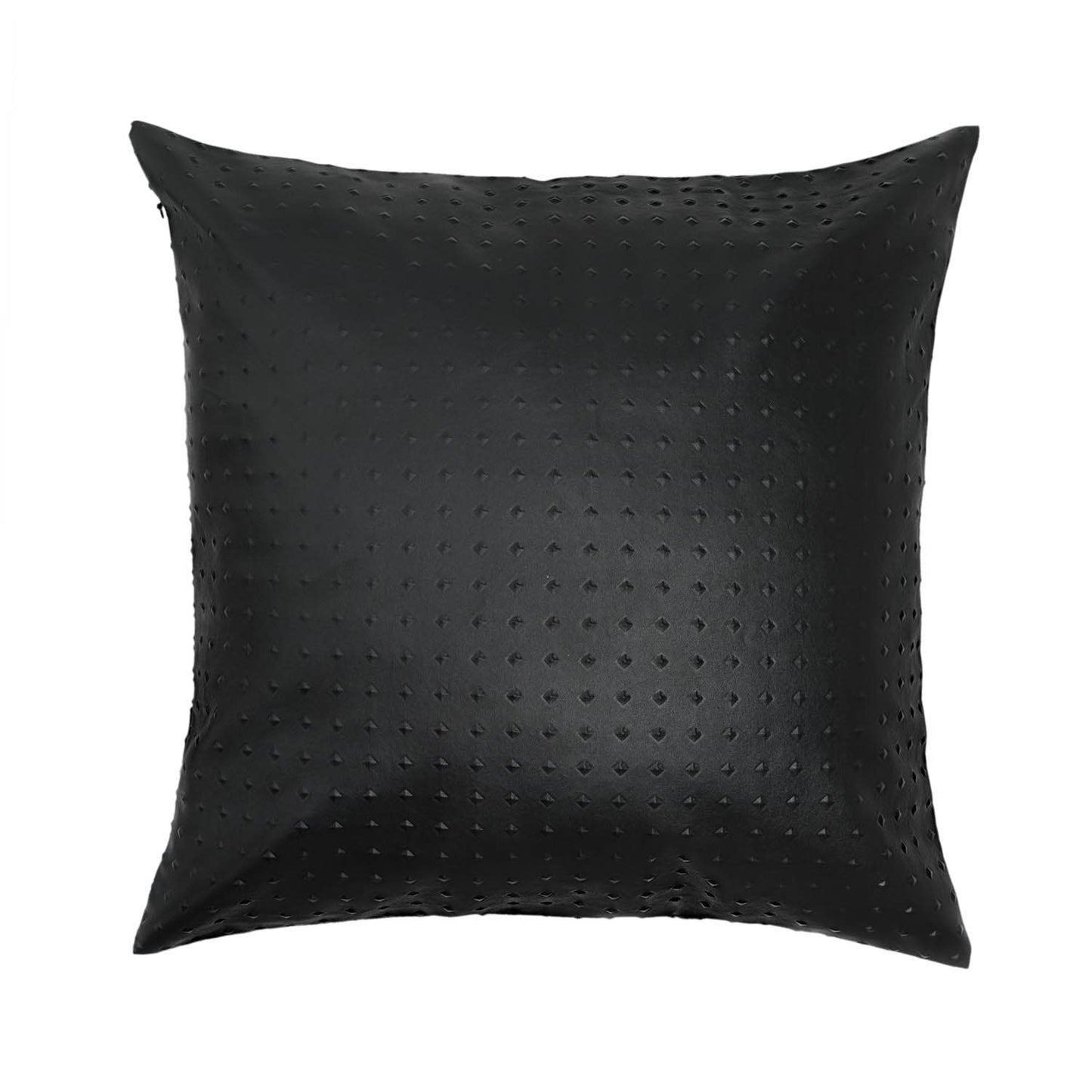 Textured Faux Leather Pillow